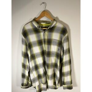 Bass Outdoor Men's Plaid Flannel Long Sleeve Shirt Size L